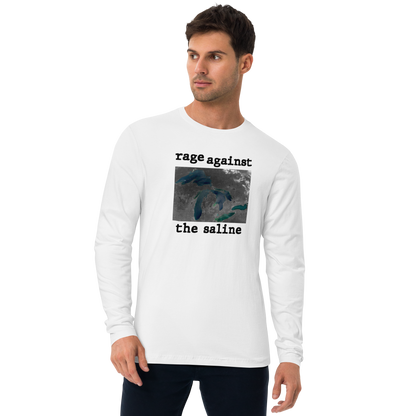 Great Lakes 'Rage Against the Saline' Long Sleeve T-Shirt | Men's Fitted