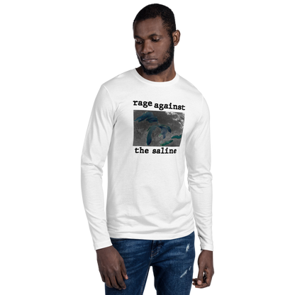 Great Lakes 'Rage Against the Saline' Long Sleeve T-Shirt | Men's Fitted