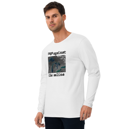 Great Lakes 'Rage Against the Saline' Long Sleeve T-Shirt | Men's Fitted