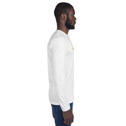 Michigan Upper Peninsula T-Shirt (w/ Gold UP Outline) | Men's Fitted Long Sleeve