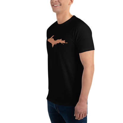 Michigan Upper Peninsula T-Shirt (w/ Copper UP Outline) | Men's Fitted