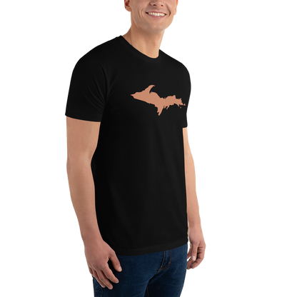 Michigan Upper Peninsula T-Shirt (w/ Copper UP Outline) | Men's Fitted