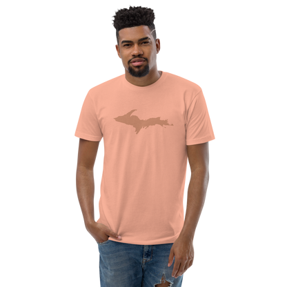 Michigan Upper Peninsula T-Shirt (w/ Copper UP Outline) | Men's Fitted