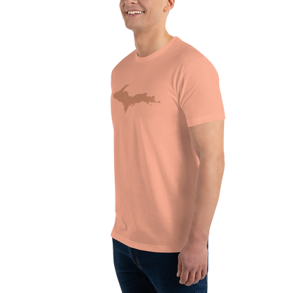 Michigan Upper Peninsula T-Shirt (w/ Copper UP Outline) | Men's Fitted