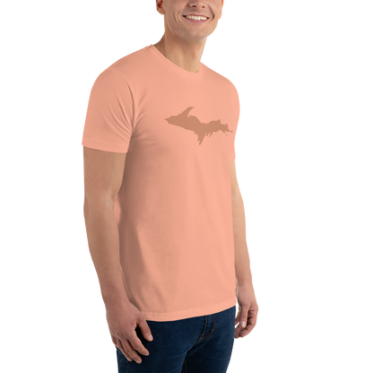 Michigan Upper Peninsula T-Shirt (w/ Copper UP Outline) | Men's Fitted