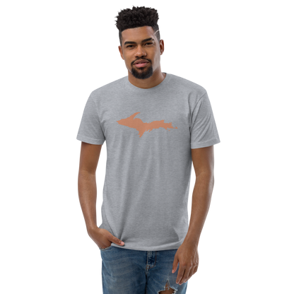 Michigan Upper Peninsula T-Shirt (w/ Copper UP Outline) | Men's Fitted