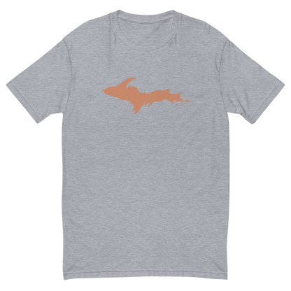 Michigan Upper Peninsula T-Shirt (w/ Copper UP Outline) | Men's Fitted