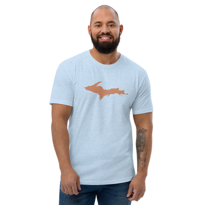 Michigan Upper Peninsula T-Shirt (w/ Copper UP Outline) | Men's Fitted