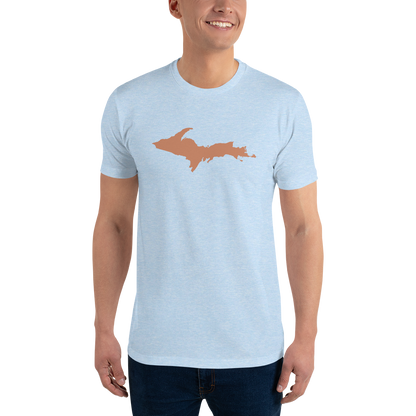 Michigan Upper Peninsula T-Shirt (w/ Copper UP Outline) | Men's Fitted