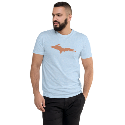 Michigan Upper Peninsula T-Shirt (w/ Copper UP Outline) | Men's Fitted