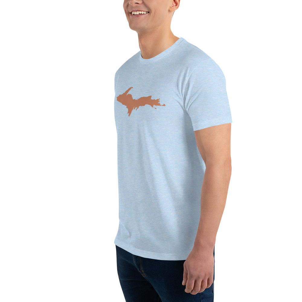 Michigan Upper Peninsula T-Shirt (w/ Copper UP Outline) | Men's Fitted