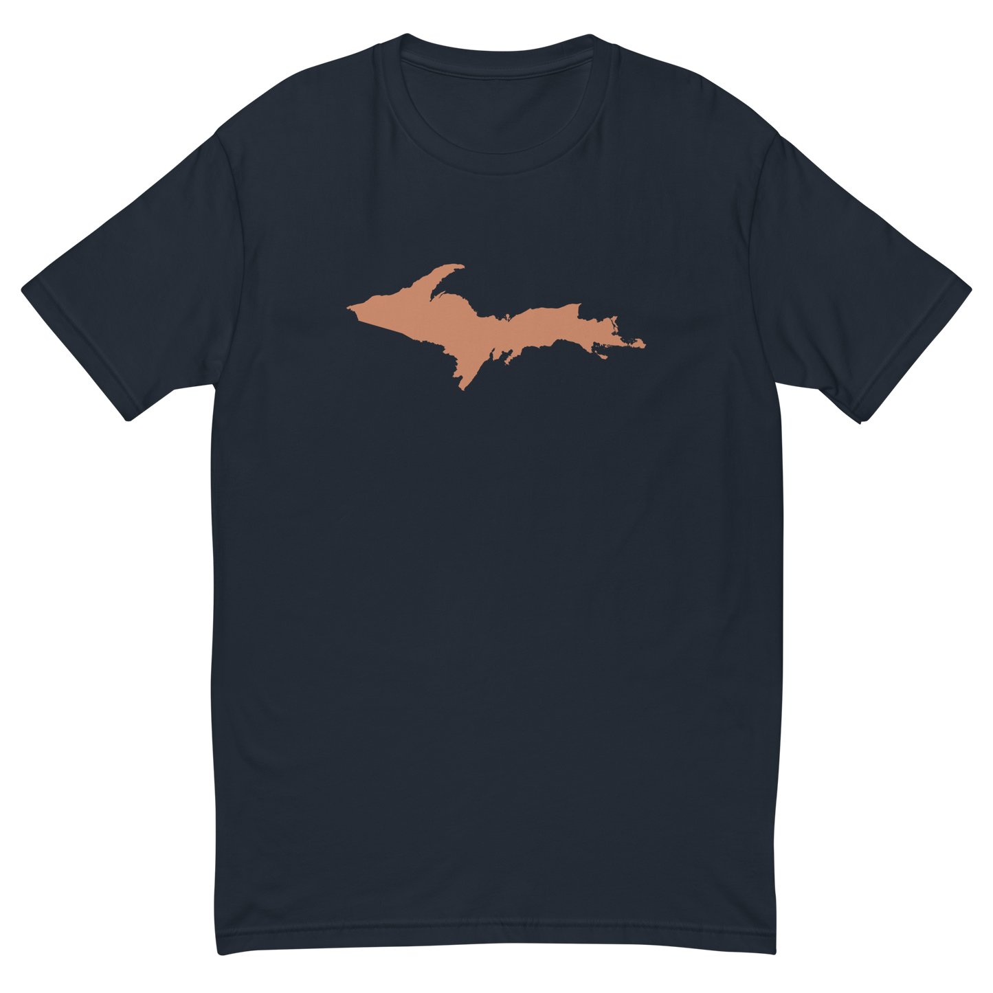 Michigan Upper Peninsula T-Shirt (w/ Copper UP Outline) | Men's Fitted