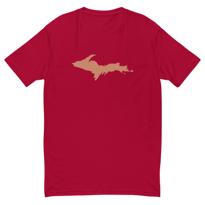 Michigan Upper Peninsula T-Shirt (w/ Copper UP Outline) | Men's Fitted