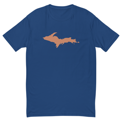 Michigan Upper Peninsula T-Shirt (w/ Copper UP Outline) | Men's Fitted