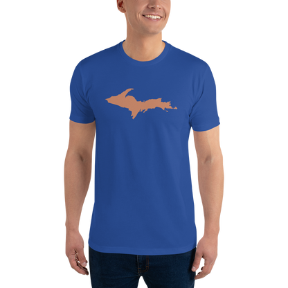 Michigan Upper Peninsula T-Shirt (w/ Copper UP Outline) | Men's Fitted