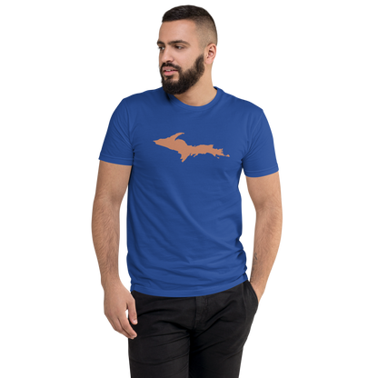 Michigan Upper Peninsula T-Shirt (w/ Copper UP Outline) | Men's Fitted