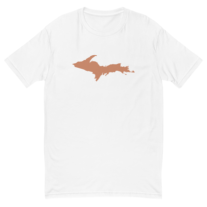 Michigan Upper Peninsula T-Shirt (w/ Copper UP Outline) | Men's Fitted