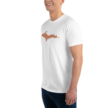 Michigan Upper Peninsula T-Shirt (w/ Copper UP Outline) | Men's Fitted