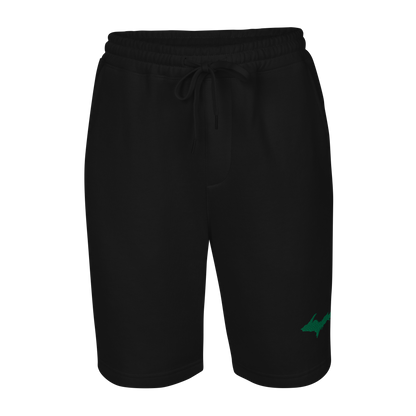 Michigan Upper Peninsula Shorts ( w/ Embroidered Green UP Outline ) | Men's Fleece