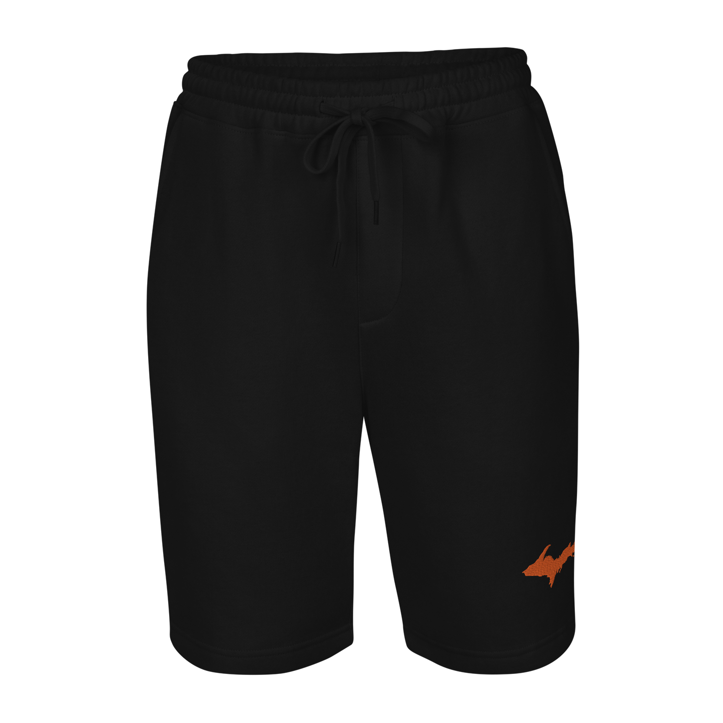 Michigan Upper Peninsula Shorts ( w/ Embroidered Orange UP Outline ) | Men's Fleece