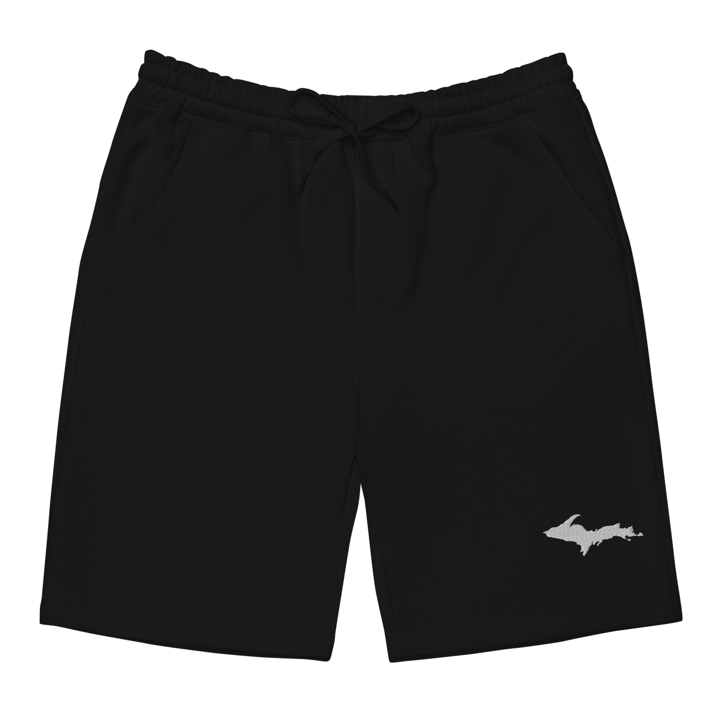 Michigan Upper Peninsula Shorts ( w/ Embroidered UP Outline ) | Men's Fleece