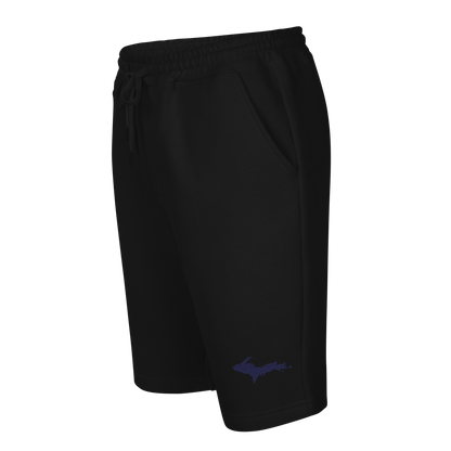 Michigan Upper Peninsula Shorts ( w/ Embroidered UP Outline ) | Men's Fleece