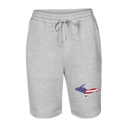 Michigan Upper Peninsula Shorts (w/ UP USA Flag) | Men's Fleece