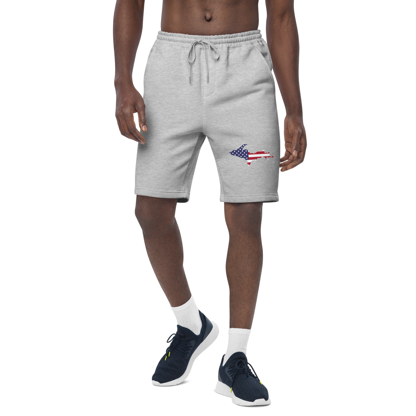 Michigan Upper Peninsula Shorts (w/ UP USA Flag) | Men's Fleece