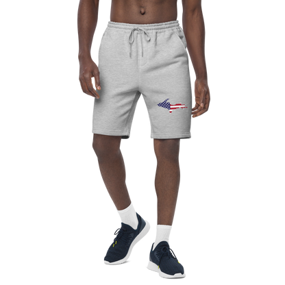 Michigan Upper Peninsula Shorts (w/ UP USA Flag) | Men's Fleece