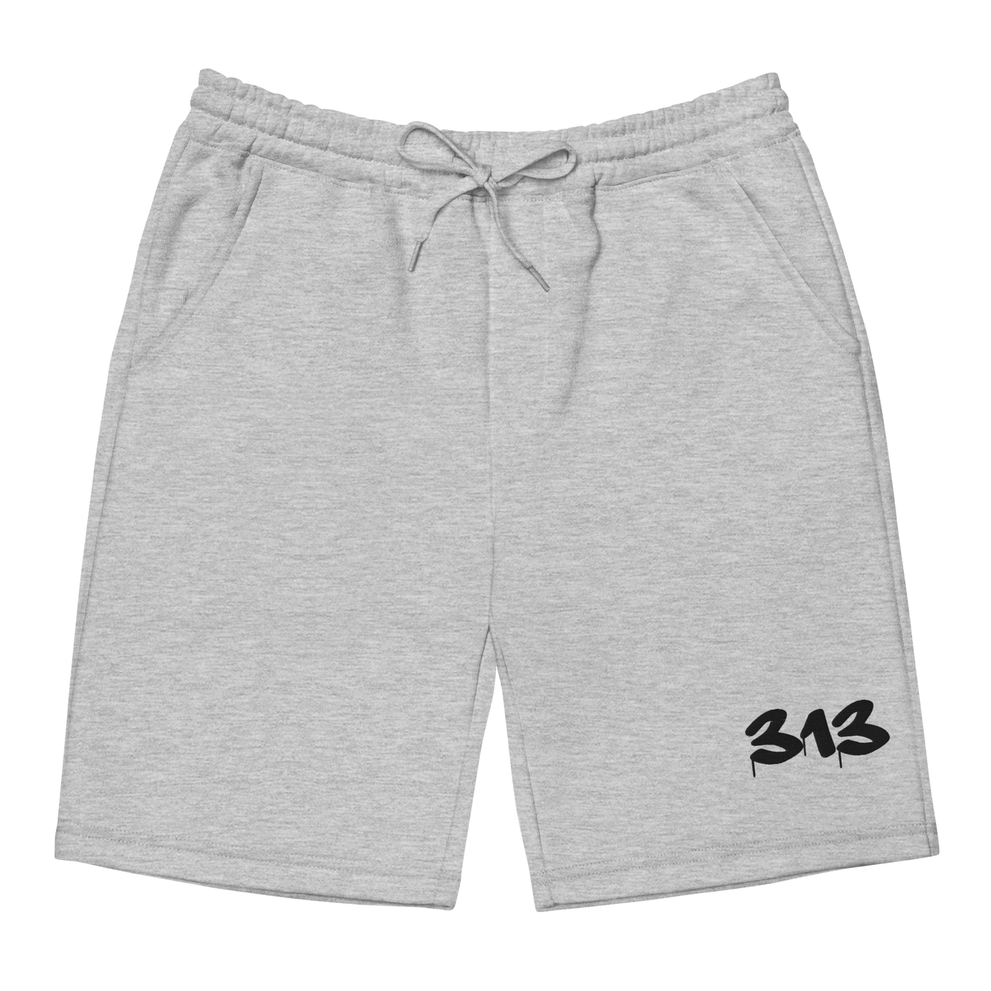 Detroit '313' Shorts (Tag Font) | Men's Fleece - Emb.