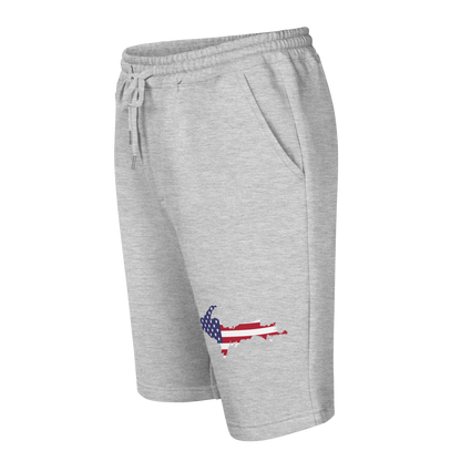 Michigan Upper Peninsula Shorts (w/ UP USA Flag) | Men's Fleece