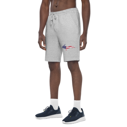 Michigan Upper Peninsula Shorts (w/ UP USA Flag) | Men's Fleece