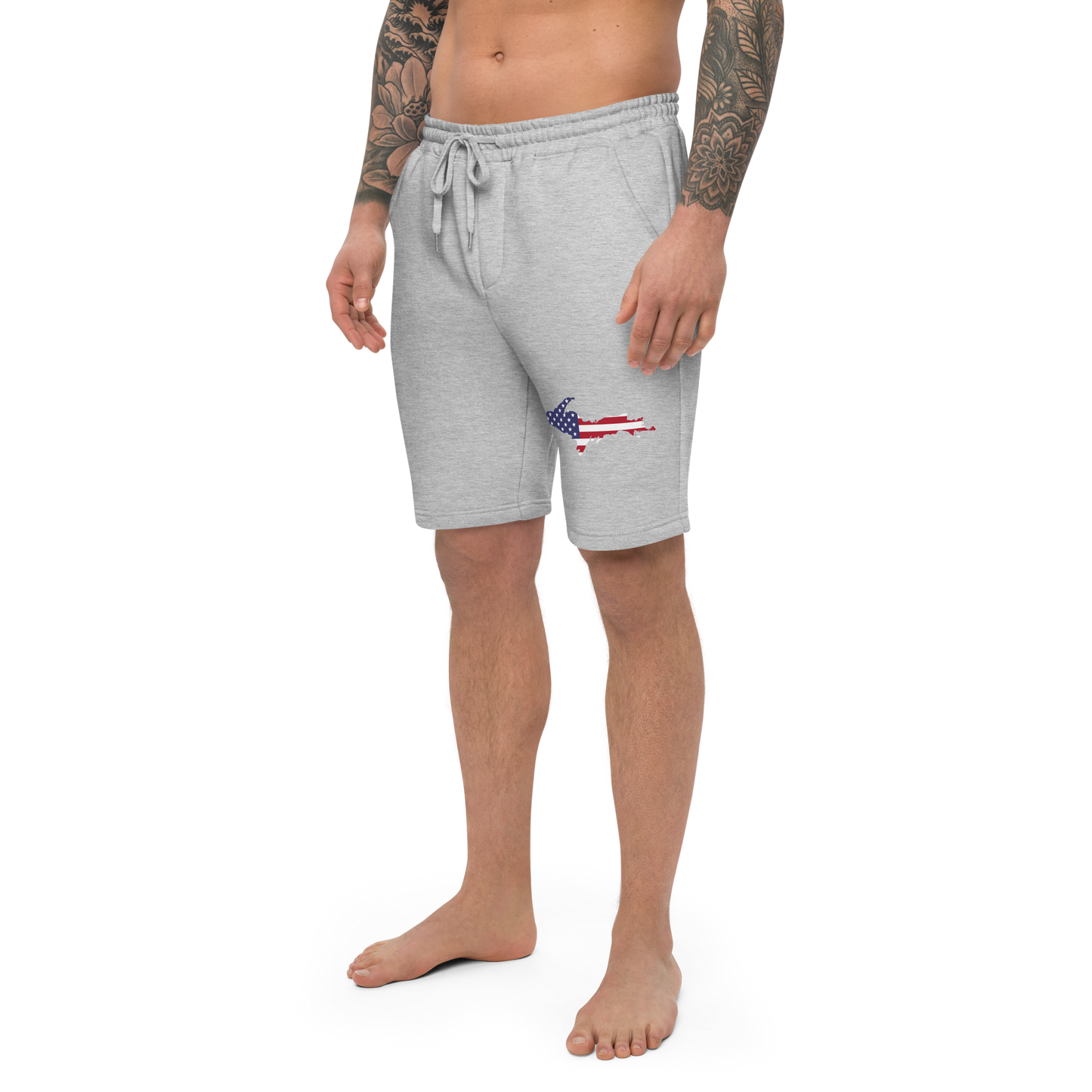 Michigan Upper Peninsula Shorts (w/ UP USA Flag) | Men's Fleece