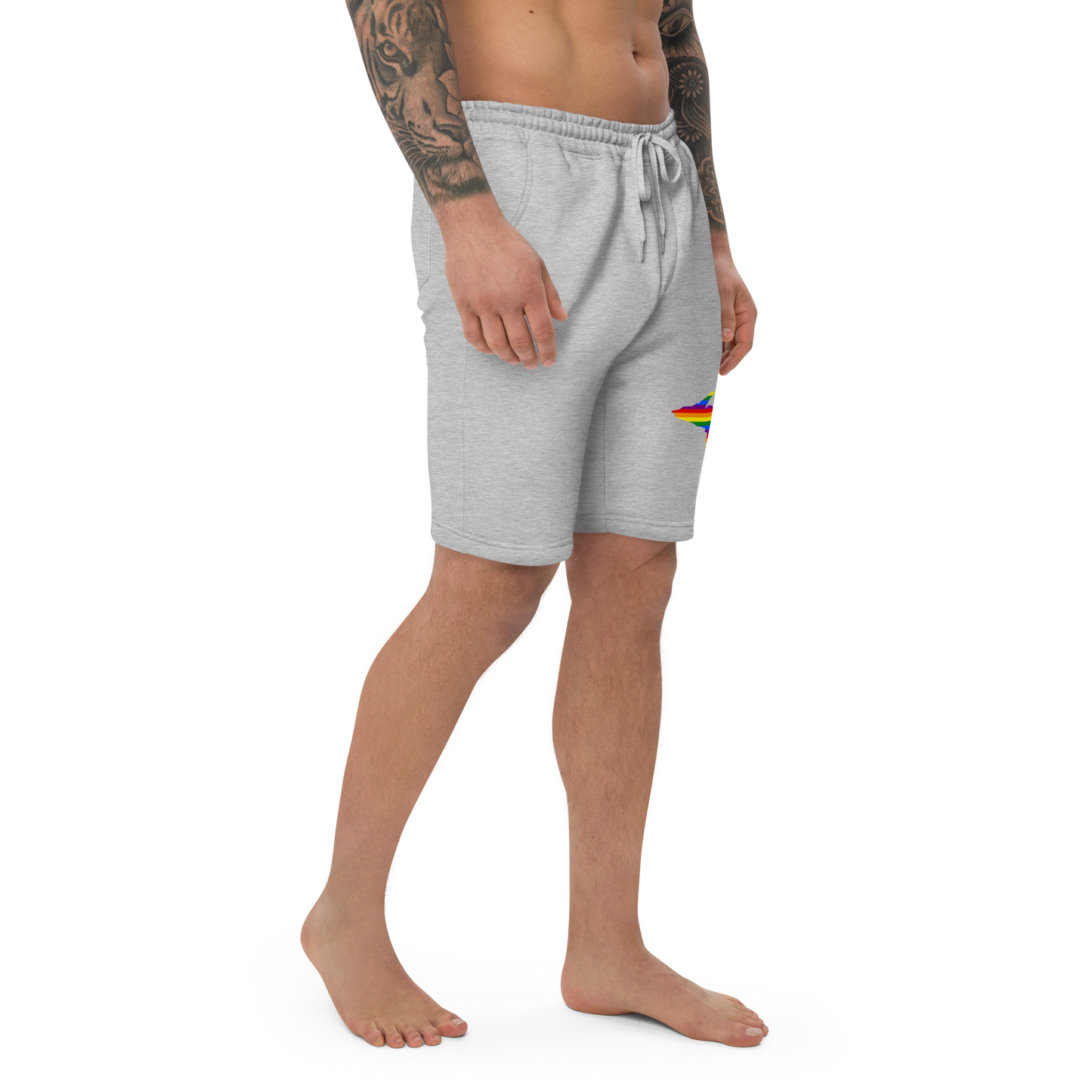 Michigan Upper Peninsula Shorts (w/ UP Pride Flag) | Men's Fleece