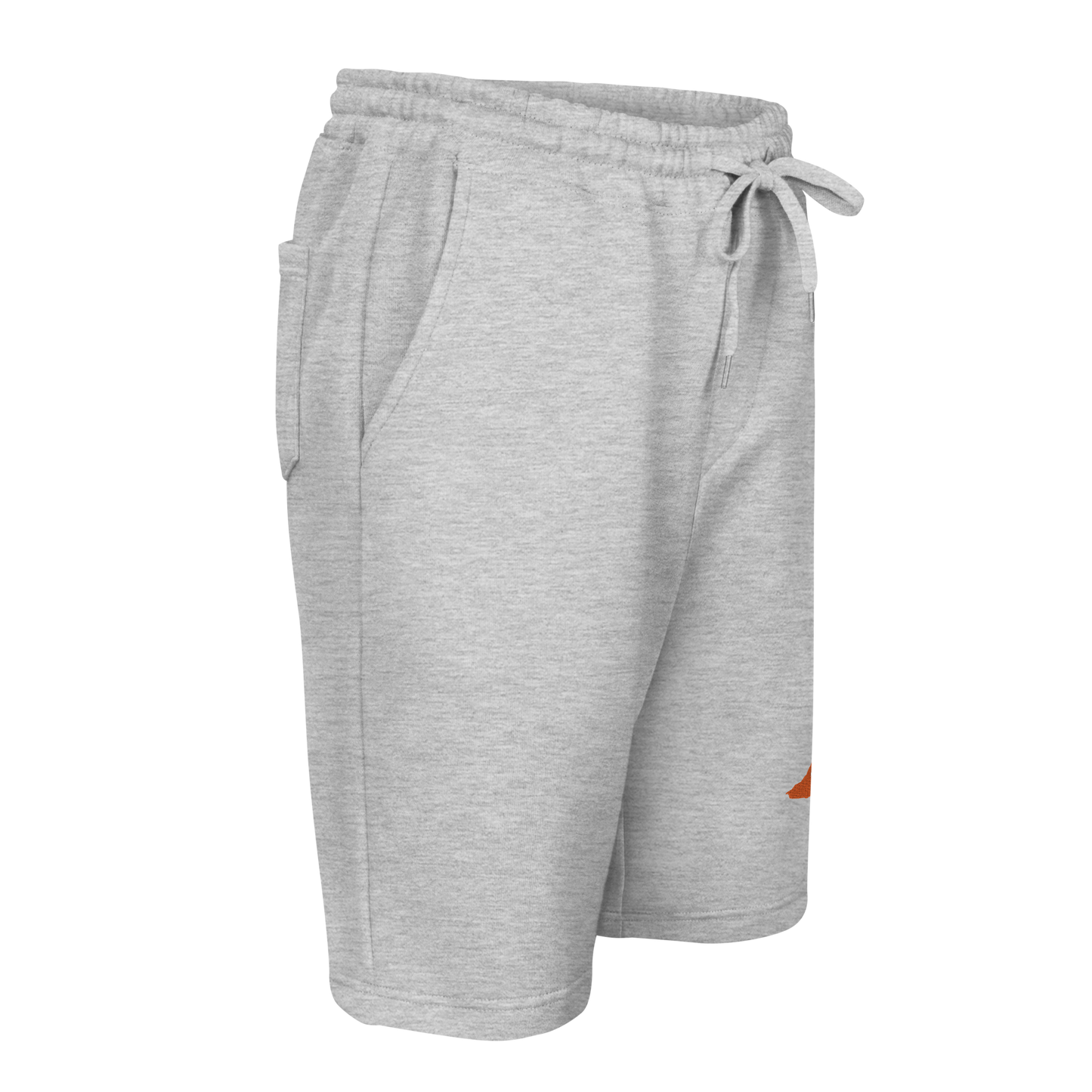 Michigan Upper Peninsula Shorts ( w/ Embroidered Orange UP Outline ) | Men's Fleece