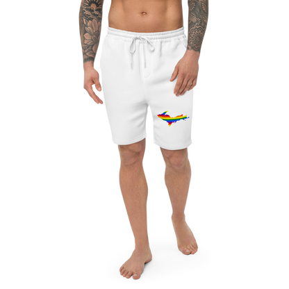 Michigan Upper Peninsula Shorts (w/ UP Pride Flag) | Men's Fleece