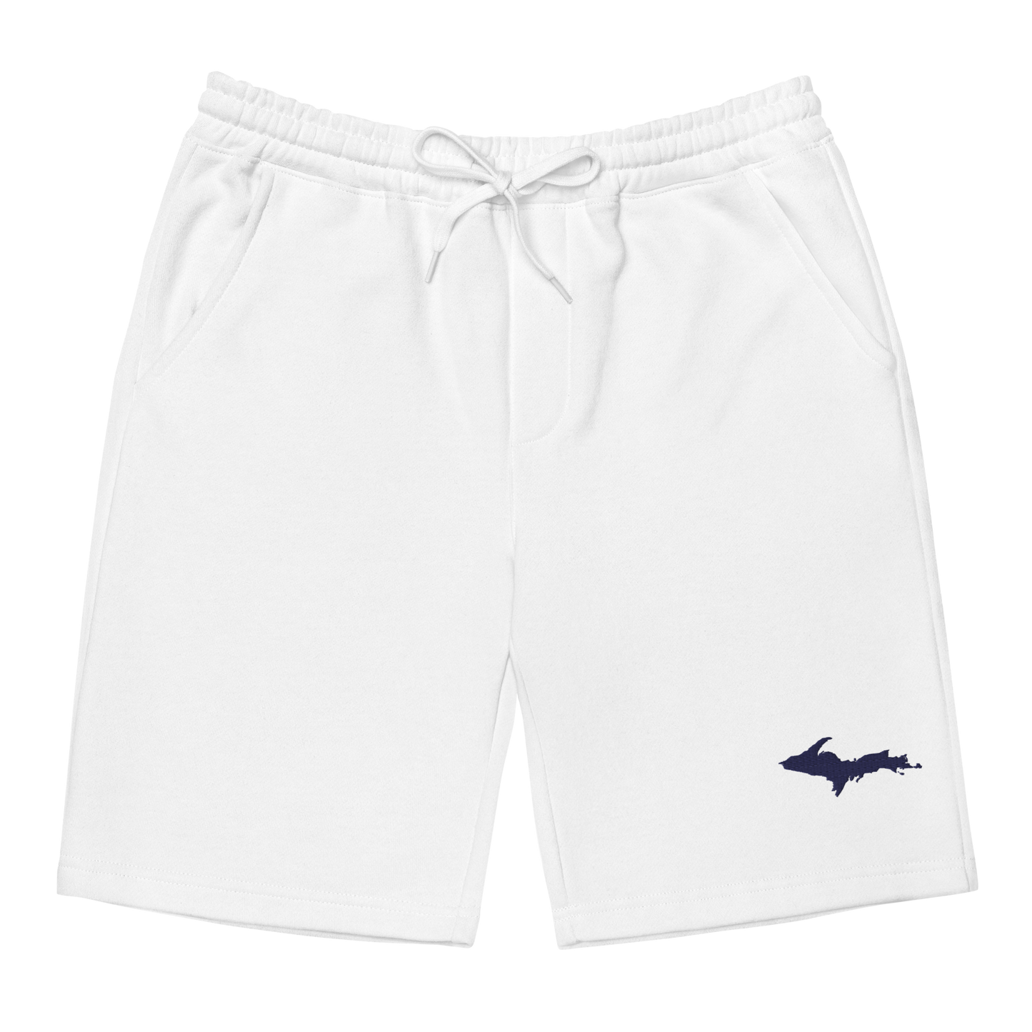 Michigan Upper Peninsula Shorts ( w/ Embroidered UP Outline ) | Men's Fleece