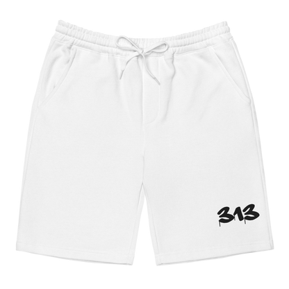 Detroit '313' Shorts (Tag Font) | Men's Fleece - Emb.