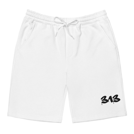 Detroit '313' Shorts (Tag Font) | Men's Fleece - Emb.