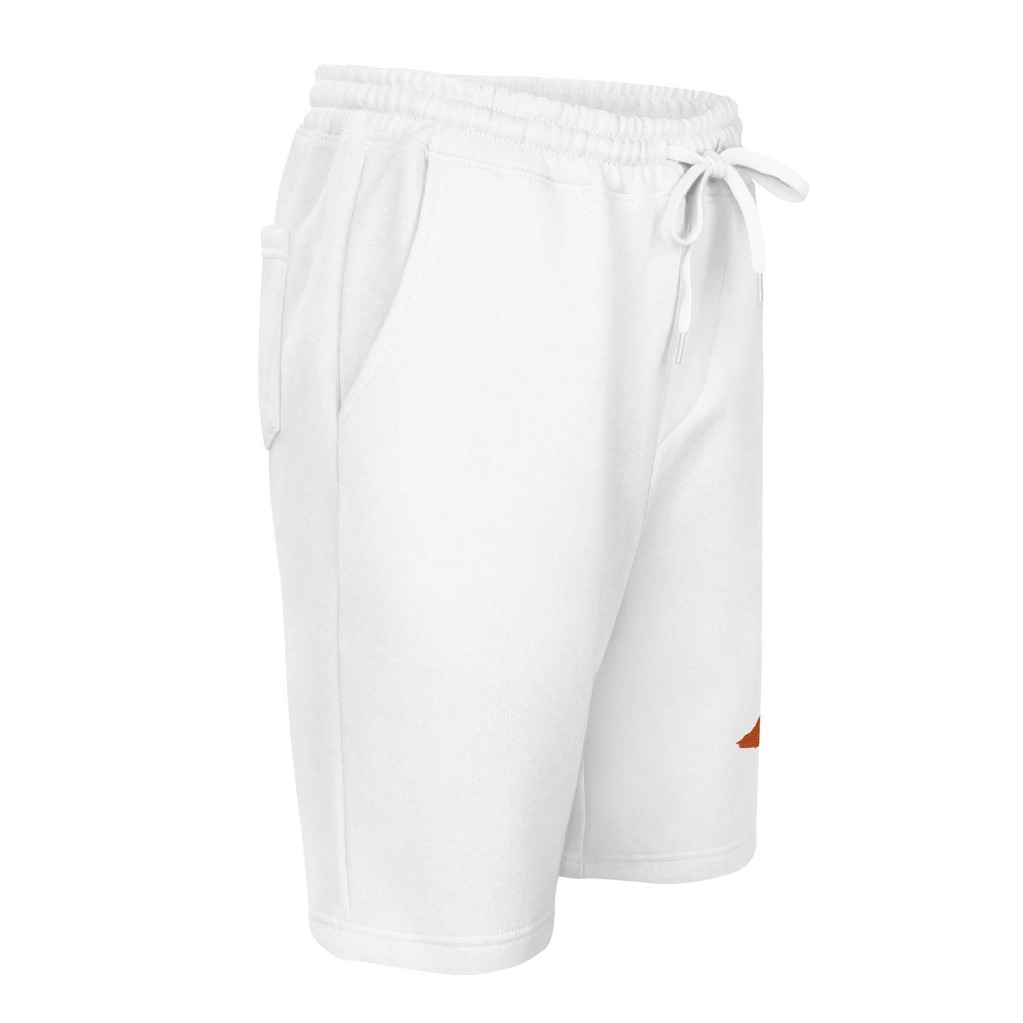 Michigan Upper Peninsula Shorts ( w/ Embroidered Orange UP Outline ) | Men's Fleece