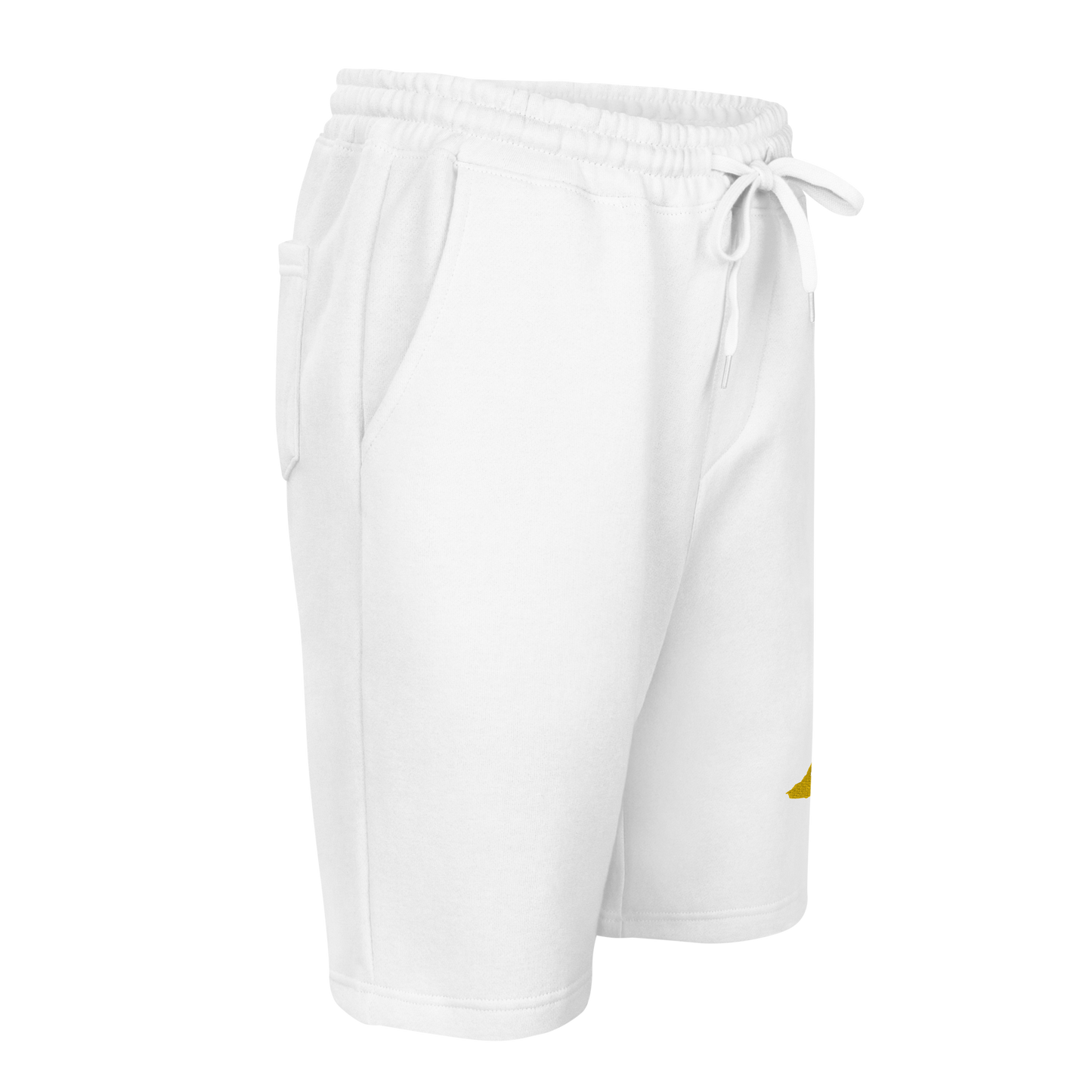 Michigan Upper Peninsula Shorts ( w/ Embroidered Gold UP Outline ) | Men's Fleece