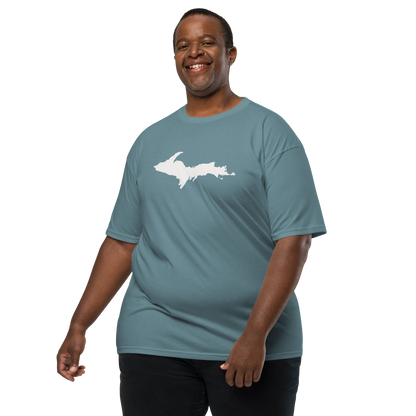 Michigan Upper Peninsula T-Shirt (w/ UP Outline) | Men's Heavyweight