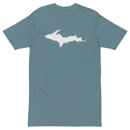 Michigan Upper Peninsula T-Shirt (w/ UP Outline) | Men's Heavyweight