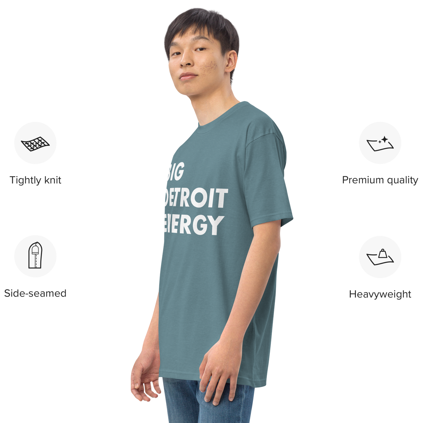 'Big Detroit Energy' T-Shirt | Men's Heavyweight