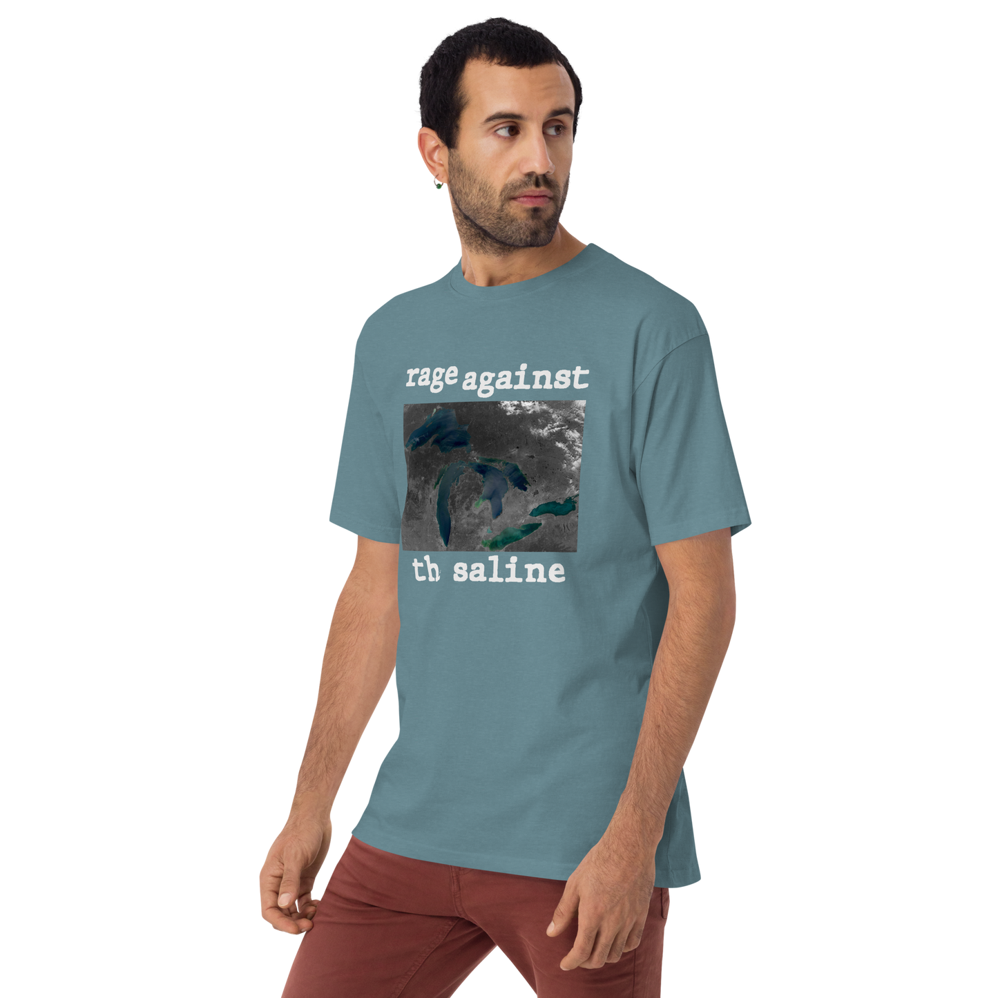 Great Lakes 'Rage Against the Saline' T-Shirt | Men's Heavyweight