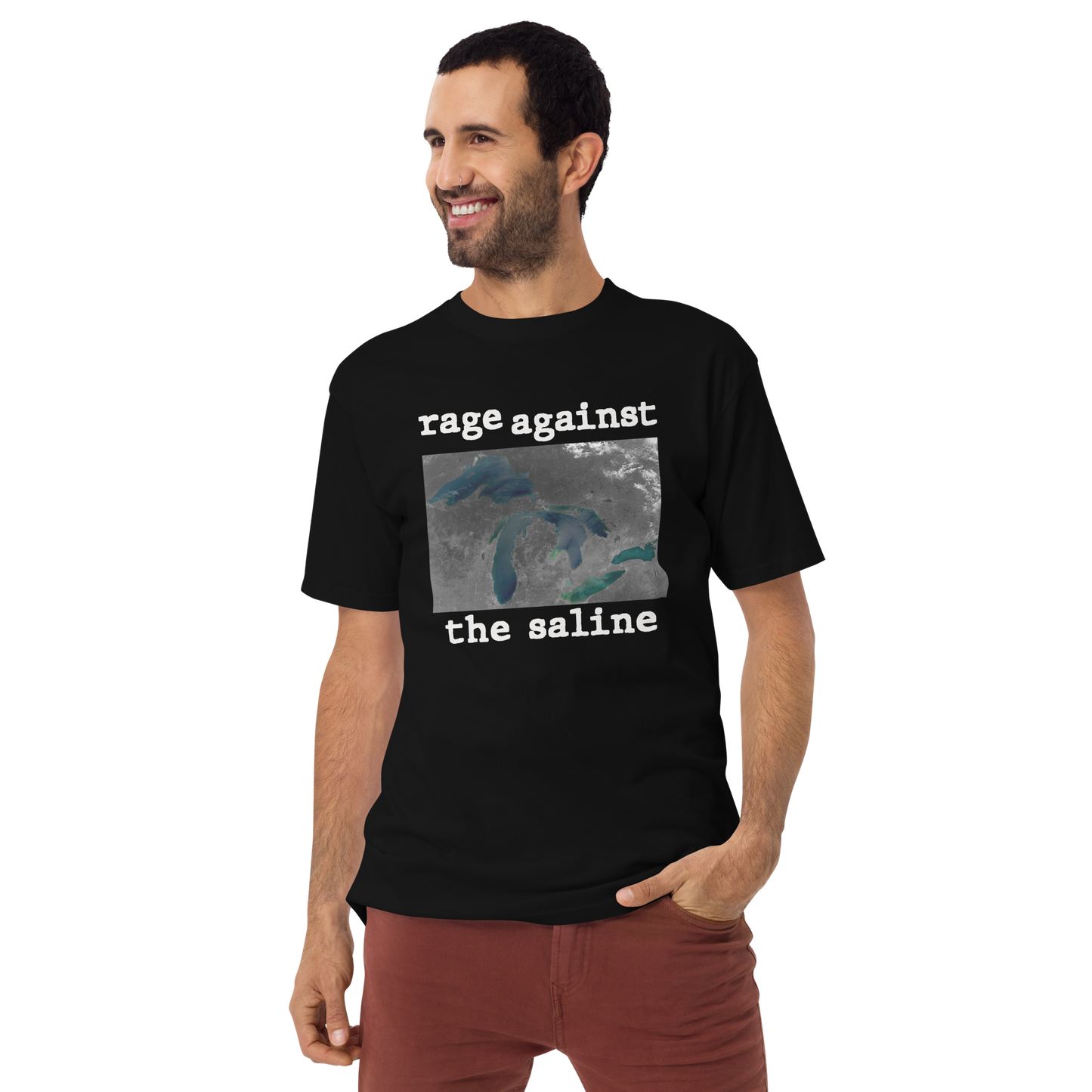 Great Lakes 'Rage Against the Saline' T-Shirt | Men's Heavyweight