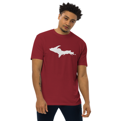 Michigan Upper Peninsula T-Shirt (w/ UP Outline) | Men's Heavyweight