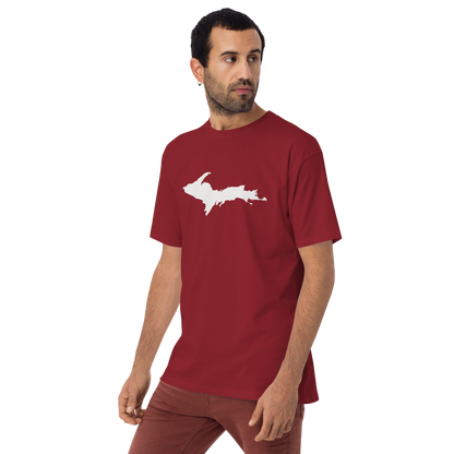 Michigan Upper Peninsula T-Shirt (w/ UP Outline) | Men's Heavyweight