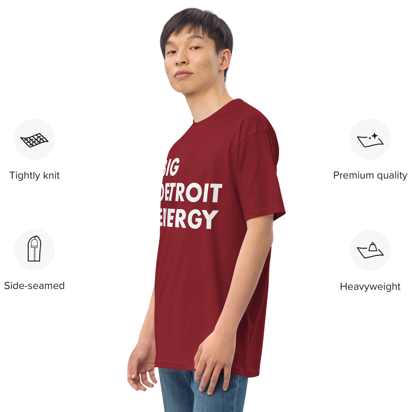 'Big Detroit Energy' T-Shirt | Men's Heavyweight