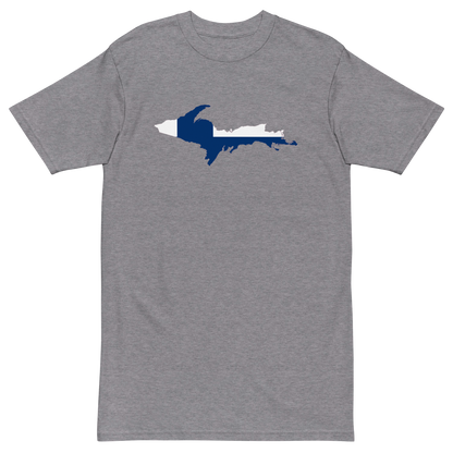 Michigan Upper Peninsula T-Shirt (w/ UP Finland Flag) | Men's Heavyweight